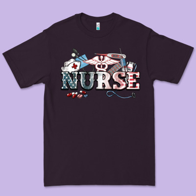 American Nurse 4th Of July Premium Tee Designed By Howdyjamesfarm