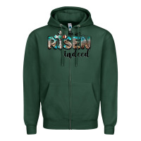 Sports Green he is risen indeed Zipper Hoodie - BarkalooDesign
