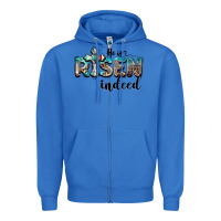 True Royal he is risen indeed Zipper Hoodie - BarkalooDesign