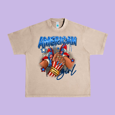 Afro American Girl Sneakers Urban Heavy Tee Designed By Ranaportraitstore