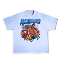 Grape Ice Afro american girl sneakers Urban Heavy Tee - RanaPortraitStore
