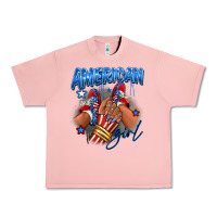 Salmon Afro american girl sneakers Urban Heavy Tee - RanaPortraitStore