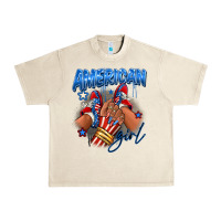 Sandshell Afro american girl sneakers Urban Heavy Tee - RanaPortraitStore