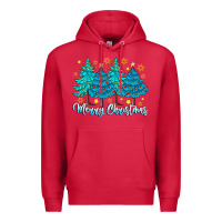 Cardinal Merry Christmas Premium Hoodie - CowhideDigitalArt
