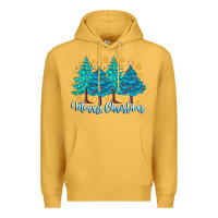 Mustard Merry Christmas Premium Hoodie - CowhideDigitalArt