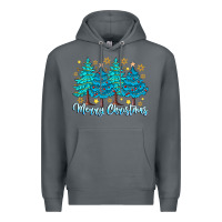 Rock Merry Christmas Premium Hoodie - CowhideDigitalArt