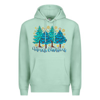 Seafoam Merry Christmas Premium Hoodie - CowhideDigitalArt