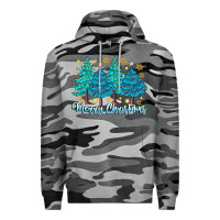 Slate Camo Merry Christmas Premium Hoodie - CowhideDigitalArt