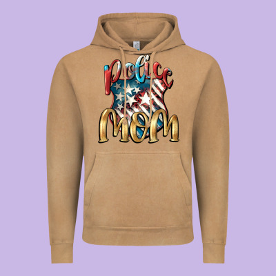 Police Mom Vintage Hoodie Designed By Fadigitalartstudio