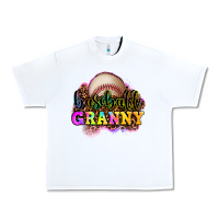White baseball granny Urban Heavy Tee - OliviaCreatesArt