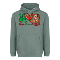 Sage peace love Christmas cakes Heavyweight Hoodie - AdoDesignShop