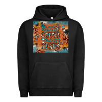 Pigment Black all i need is a little bit of coffee and o whole lot of jesus Urban Hoodie - JahusDesignShop
