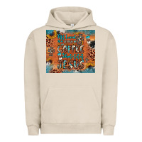 Pigment French Oak all i need is a little bit of coffee and o whole lot of jesus Urban Hoodie - JahusDesignShop