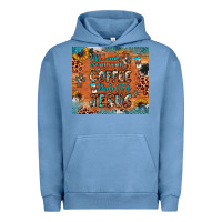 Pigment Pebble Blue all i need is a little bit of coffee and o whole lot of jesus Urban Hoodie - JahusDesignShop