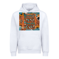 White all i need is a little bit of coffee and o whole lot of jesus Urban Hoodie - JahusDesignShop