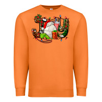 Carrot joy with volleyball and santa's hat Premium Sweatshirt - AdoDesignShop