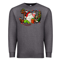 Charcoal Heather joy with volleyball and santa's hat Premium Sweatshirt - AdoDesignShop