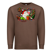 Chestnut joy with volleyball and santa's hat Premium Sweatshirt - AdoDesignShop