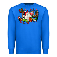 True Royal joy with volleyball and santa's hat Premium Sweatshirt - AdoDesignShop