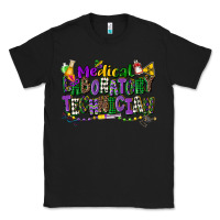Black medical laboratory technician mardi gras Classic Tee - CowGirlArtShop