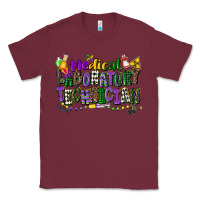 Burgundy medical laboratory technician mardi gras Classic Tee - CowGirlArtShop