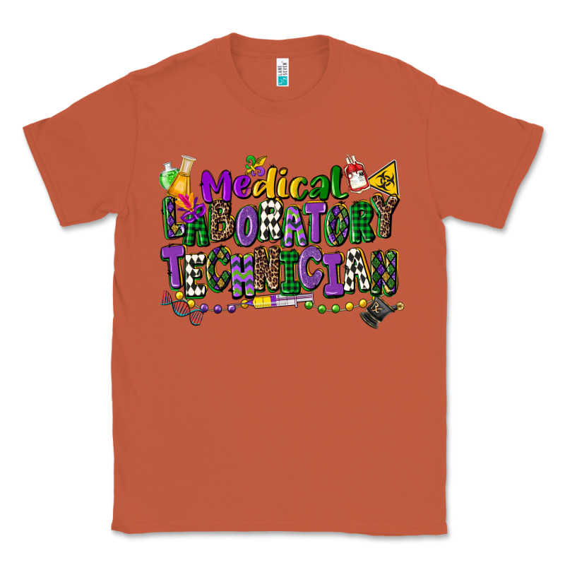 Medical Laboratory Technician Mardi Gras Classic Tee by CowGirlArtShop | Teevron