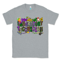 Heather Grey medical laboratory technician mardi gras Classic Tee - CowGirlArtShop