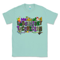 Seafoam medical laboratory technician mardi gras Classic Tee - CowGirlArtShop