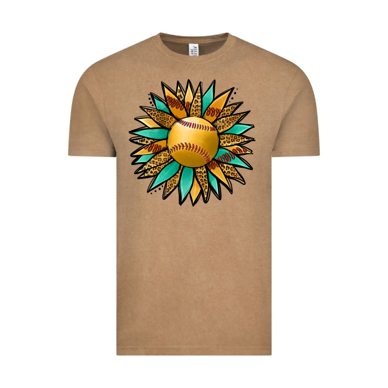 Softball Sunflower Vintage Tee by Jasminsmagicworld | Teevron