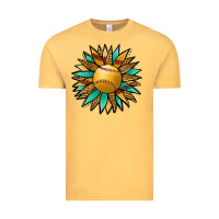 Vintage Mustard Softball Sunflower Vintage Tee - Jasminsmagicworld