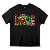 Black Mexico love with gnome Heavy Core Tee - NancyCooperArtShop