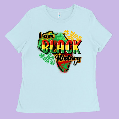I Am Black History Ladies Tee Designed By Cowgirlartshop