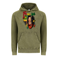 Vintage Olive Free-ish since 1865 black woman Vintage Hoodie - FaDigitalArtStudio