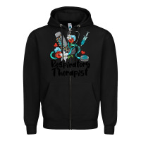 Black respiratory therapist Zipper Hoodie - BarkalooDesign
