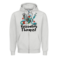 Dove Grey respiratory therapist Zipper Hoodie - BarkalooDesign