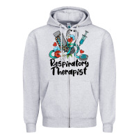 Heather Grey respiratory therapist Zipper Hoodie - BarkalooDesign
