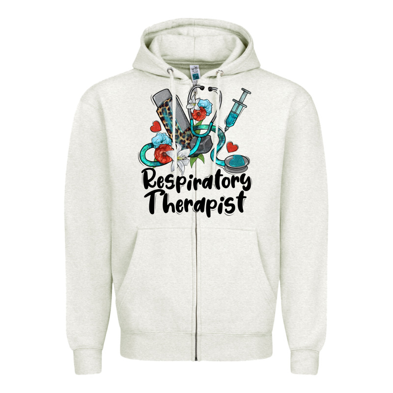 Respiratory Therapist Zipper Hoodie by BarkalooDesign | Teevron