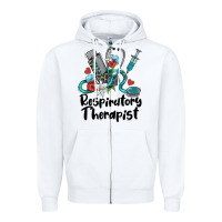 White respiratory therapist Zipper Hoodie - BarkalooDesign