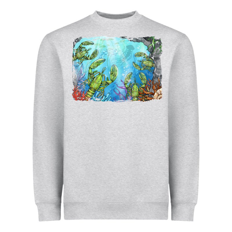Lobster Background Heavyweight Sweatshirt by BarkalooDesign | Teevron