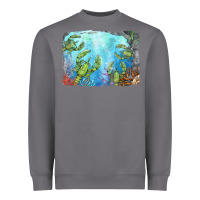 Storm lobster background Heavyweight Sweatshirt - BarkalooDesign