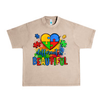 French Oak different is beautiful autism Urban Heavy Tee - OliviaCreatesArt