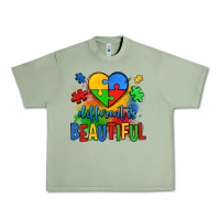 Oil Green different is beautiful autism Urban Heavy Tee - OliviaCreatesArt