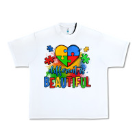White different is beautiful autism Urban Heavy Tee - OliviaCreatesArt