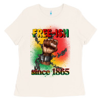 Bone free ish since 1865 juneteenth Ladies Tee - CowGirlArtShop