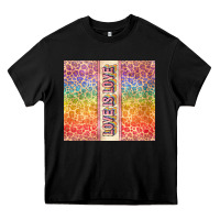 Black Love is love Pride LGBTQ+ Heavy Core Tee - NancyCooperArtShop