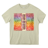 Mossy Love is love Pride LGBTQ+ Heavy Core Tee - NancyCooperArtShop