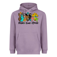 Lavender peace love cross Heavyweight Hoodie - AdoDesignShop