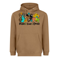 Toasted Coconut peace love cross Heavyweight Hoodie - AdoDesignShop