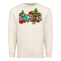 Sandshell madre with roses and cactus Premium Sweatshirt - AdoDesignShop
