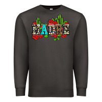 Smoke madre with roses and cactus Premium Sweatshirt - AdoDesignShop